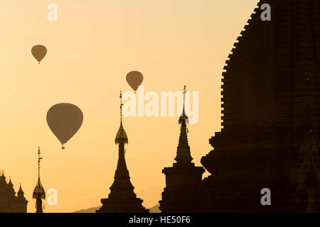 Sonnenaufgang in Bagan, Myanmar Stockfoto
