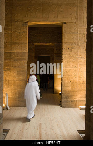 Tempel der Isis, Inneres Heiligtum der Isis, Philae, Assuan oder Agilkia Inseln Assuan, Nil Senke, Ägypten, Afrika Stockfoto