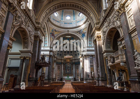 Inneren Altarraum, Kirche des Unbefleckten Herzens Mariens, Brompton Oratory, London, England, Vereinigtes Königreich Stockfoto