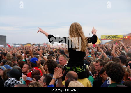 Menschen Sie beim Southside, open-air Festival, Neuhausen Ob Eck, Bayern, Deutschland, Europa Stockfoto