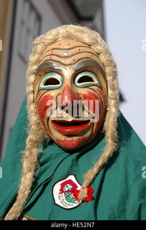 Schwäbisch-alemannischen Fasnacht, gefeiert in Süddeutschland, der Schweiz und Westösterreich vor der Fastenzeit, Isny, Allgäu Stockfoto