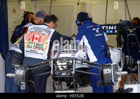 Wahlhelfer Inspektion Felipe Massa (BRA) für Williams Martini Racing auf der Grand Prix von Kanada in Montreal, Quebec Stockfoto