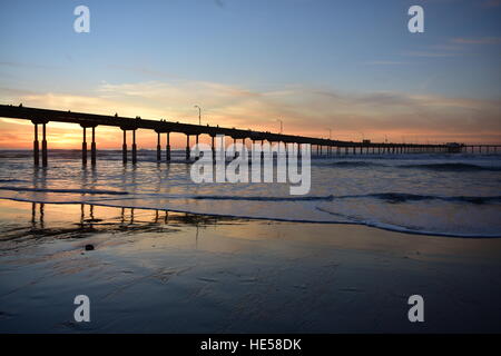 Dieses Foto wurde am Ocean Beach Pier in San Diego, CA Stockfoto