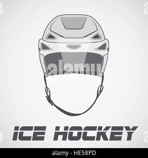 Eishockey Helm Skizze Stock Vektor