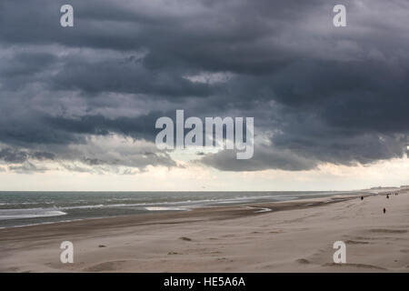 Bray Dunes Beach in Malo-les-Bains, Dünkirchen, Frankreich. Stockfoto