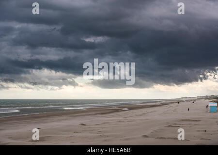 Bray Dunes Beach in Malo-les-Bains, Dünkirchen, Frankreich. Stockfoto