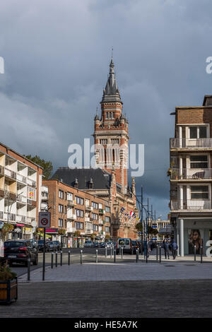 Rathaus von Dünkirchen, Frankreich. Stockfoto