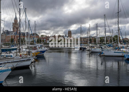 Marina Entwicklung, Dünkirchen, Frankreich. Stockfoto