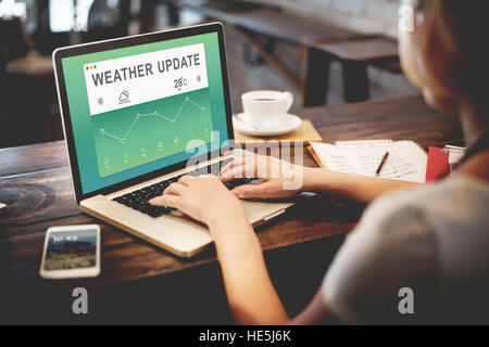 Wetter Bericht Datenkonzept Meteorologie Stockfoto