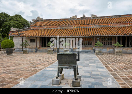 Hoa Khiem Tempel am Grab des Tu Duc. Hue, Vietnam. Stockfoto