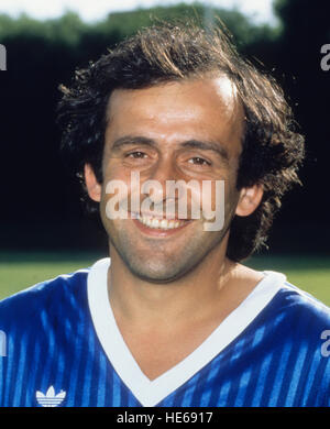 MICHEL PLATINI Frankreich Fußball-Trainer Stockfoto