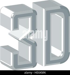 3D Logo-Design Stock Vektor