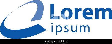 Für einen Brief Logo-Design-Konzept Stock Vektor