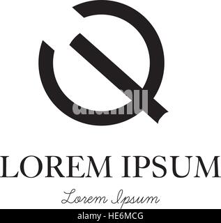 Q-Logo Concept Design, EPS 8 unterstützt. Stock Vektor