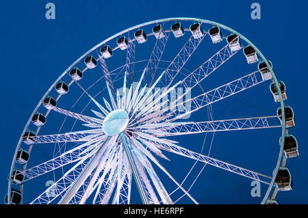 Riesenrad auf dem Weihnachtsmarkt, Danzig, Polen Stockfoto