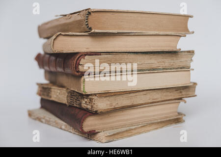 Stapel alter Bücher - Stapel Bücher Stockfoto