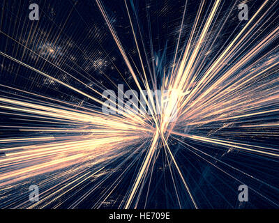 Abstrakten Strahlen Burst - Digital generiert Stockfoto