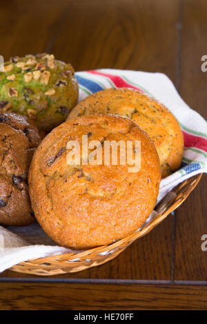 Verschiedene Sorten hausgemachte Muffins Stockfoto