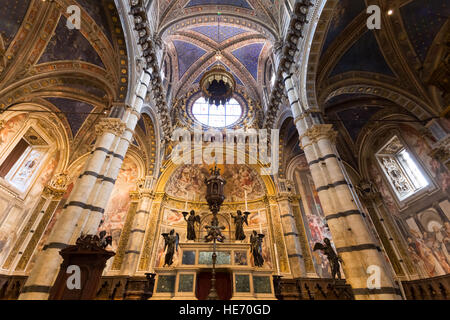 Kathedrale von Siena (Duomo di Siena). Italien. Stockfoto