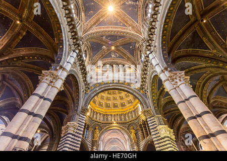 Kathedrale von Siena (Duomo di Siena). Italien. Stockfoto