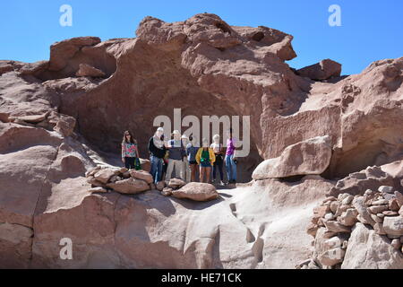 Landschaft der Berge und das Tal in Atacama Wüste Chile Stockfoto