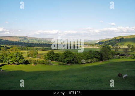 Castleton and the Hope Valley, Peak District Landscape, Derbyshire England Großbritannien, English Country National Park Farmland britische Landschaft Stockfoto