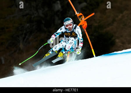 Val Gardena, Italien 15 Dezember 2016.  Kriechmayr Vincent (Aut) im Wettbewerb mit der Audi Fis Alpine Ski World Cup Men's Training Stockfoto