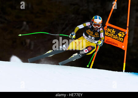 Val Gardena, Italien 15 Dezember 2016. OSBORNE-PARADIS Manuel (Can) im Wettbewerb mit der Audi Fis Alpine Ski World Cup Men's Training Stockfoto