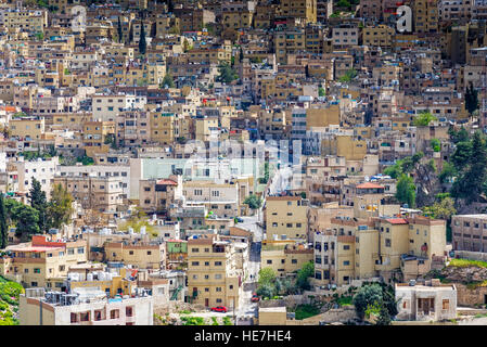 Amman, Jordanien - 3. April 2015: Nahaufnahme des Al Yarmouk Bezirk in Amman, die Hauptstadt und bevölkerungsreichste Stadt von Jordanien Stockfoto