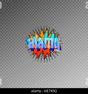 bunte Comic-Sound-Effekte im Pop-Art-Stil, Blase Rede Stock Vektor