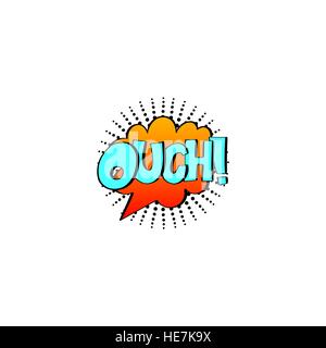 bunte Comic-Sound-Effekte im Pop-Art-Stil, Blase Rede Stock Vektor