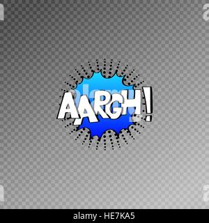 bunte Comic-Sound-Effekte im Pop-Art-Stil, Blase Rede Stock Vektor
