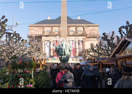 Ort Borglie Weihnachtsmarkt, Straßburg Stockfoto
