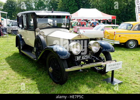 1924-Rolls-Royce Silver Ghost Neuheitendienst 2014 Stockton Nostalgie, Wiltshire, Vereinigtes Königreich. Stockfoto