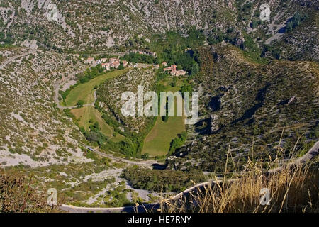 Cirque de Navacelles Im Süden Frankreichs - Cirque de Navacelles, Herault Südfrankreich Stockfoto