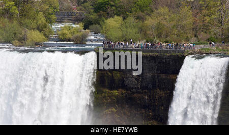 Schönes Foto von der erstaunlichen Niagara Wasserfall U.S. Seite Stockfoto