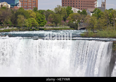 Schönes Foto von der erstaunlichen Niagara Wasserfall U.S. Seite Stockfoto