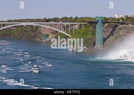 Schönes Foto von der erstaunlichen Niagara Wasserfall U.S. Seite Stockfoto