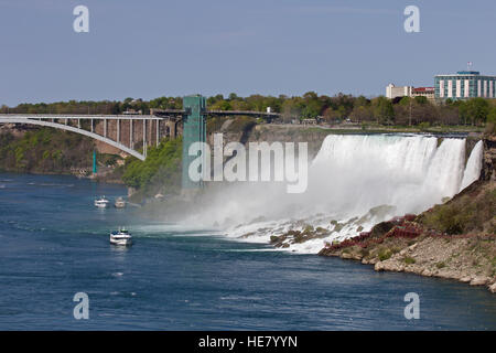 Schönes Foto von der erstaunlichen Niagara Wasserfall U.S. Seite Stockfoto