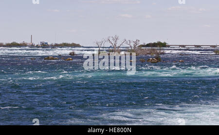 Schönes Foto von dem Fluss direkt vor die erstaunliche Niagarafälle Stockfoto