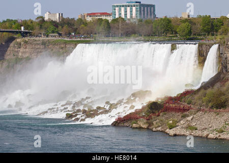 Schönes Foto von der erstaunlichen Niagara Wasserfall U.S. Seite Stockfoto