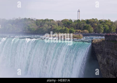 Schöne isoliert Foto von die erstaunliche kanadische Seite der Niagara-Fälle Stockfoto