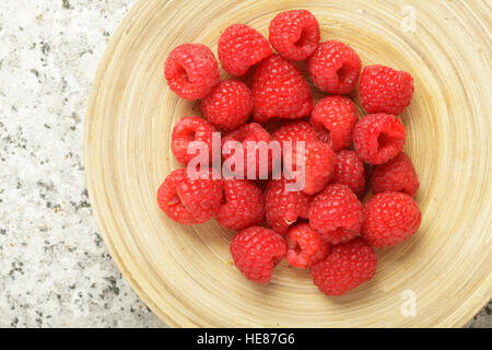 Frische Himbeeren Stockfoto