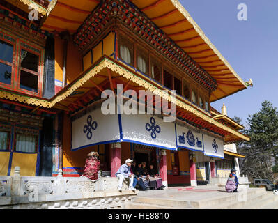 Lhasa: Norbulingka: Sommerpalast des Dalai Lamas; Neuer Sommerpalast erbauen (heute) 14. Dalai Lama, Tibet, China Stockfoto