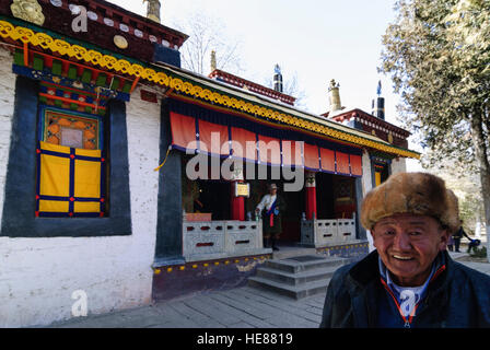 Lhasa: Norbulingka: Sommerpalast des Dalai Lamas; Gartenpalais des 13. Dalai Lama (Tuzin Palast), Tibet, China Stockfoto