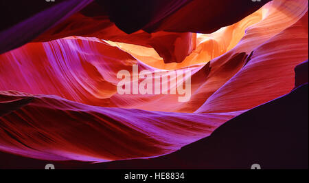 Berühmten Antelope Canyon in der Nähe von Page, Arizona Stockfoto