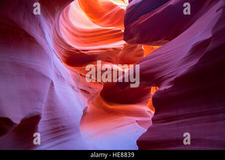 Berühmten Antelope Canyon in der Nähe von Page, Arizona Stockfoto