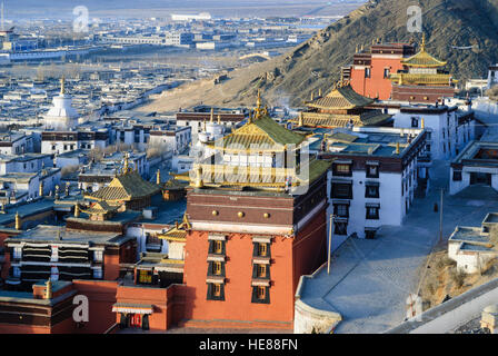 Shigatse (Xigaze): Tashilhunpo Kloster (Sitz des Panchen Lama), Tibet, China Stockfoto