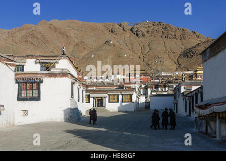 Shigatse (Xigaze): Tashilhunpo Kloster (Sitz des Panchen Lama), Tibet, China Stockfoto