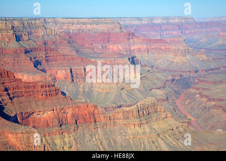 South Rim des Grand Canyon. "Grand Canyon"-Nationalpark in Arizona, USA Stockfoto